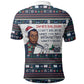 James Baldwin Christmas Santa Polo Shirt Ugly Pixel Pattern Black History Holiday