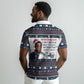 James Baldwin Christmas Santa Polo Shirt Ugly Pixel Pattern Black History Holiday