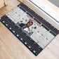 James Baldwin Christmas Santa Rubber Doormat Ugly Pixel Pattern Black History Holiday