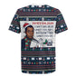James Baldwin Christmas Santa Rugby Jersey Ugly Pixel Pattern Black History Holiday