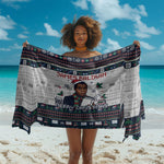 James Baldwin Christmas Santa Sarong Ugly Pixel Pattern Black History Holiday