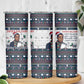 James Baldwin Christmas Santa Skinny Tumbler Ugly Pixel Pattern Black History Holiday