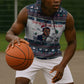 James Baldwin Christmas Santa Sleeveless Hoodie Ugly Pixel Pattern Black History Holiday