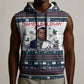 James Baldwin Christmas Santa Sleeveless Hoodie Ugly Pixel Pattern Black History Holiday