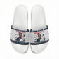 James Baldwin Christmas Santa Slide Sandals Ugly Pixel Pattern Black History Holiday
