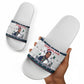 James Baldwin Christmas Santa Slide Sandals Ugly Pixel Pattern Black History Holiday