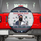 James Baldwin Christmas Santa Spare Tire Cover Ugly Pixel Pattern Black History Holiday