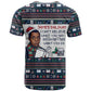 James Baldwin Christmas Santa T shirt Ugly Pixel Pattern Black History Holiday
