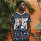 James Baldwin Christmas Santa T shirt Ugly Pixel Pattern Black History Holiday