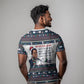 James Baldwin Christmas Santa T shirt Ugly Pixel Pattern Black History Holiday