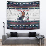 James Baldwin Christmas Santa Tapestry Ugly Pixel Pattern Black History Holiday
