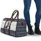 James Baldwin Christmas Santa Travel Bag Ugly Pixel Pattern Black History Holiday