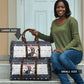 James Baldwin Christmas Santa Travel Bag Ugly Pixel Pattern Black History Holiday