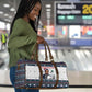 James Baldwin Christmas Santa Travel Bag Ugly Pixel Pattern Black History Holiday