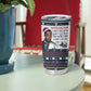 James Baldwin Christmas Santa Tumbler Cup Ugly Pixel Pattern Black History Holiday
