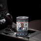 James Baldwin Christmas Santa Tumbler Cup Ugly Pixel Pattern Black History Holiday