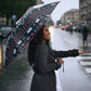 James Baldwin Christmas Santa Umbrella Ugly Pixel Pattern Black History Holiday