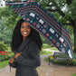 James Baldwin Christmas Santa Umbrella Ugly Pixel Pattern Black History Holiday