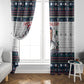 James Baldwin Christmas Santa Window Curtain Ugly Pixel Pattern Black History Holiday