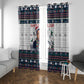 James Baldwin Christmas Santa Window Curtain Ugly Pixel Pattern Black History Holiday