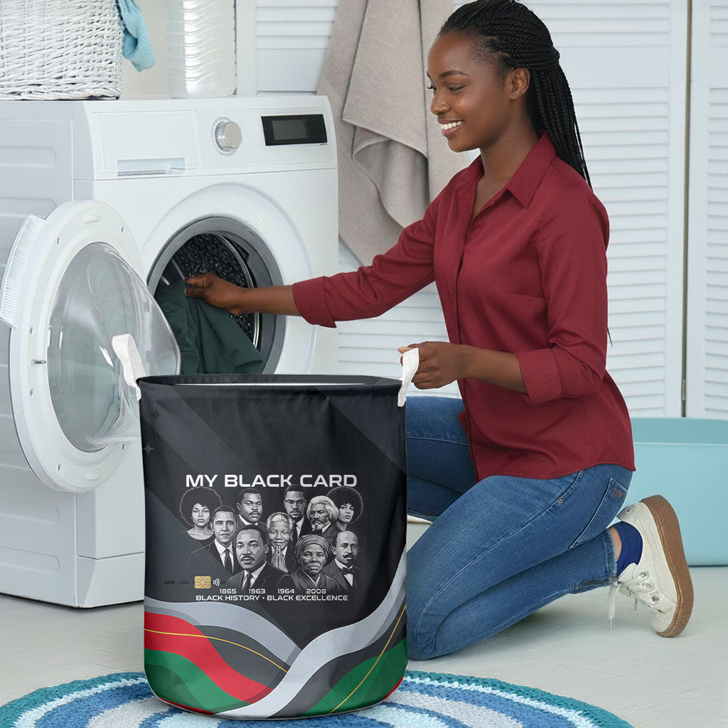 My Black Card Civil Rights Leaders Black History Laundry Basket African American Black Excellence Milestones Freedom