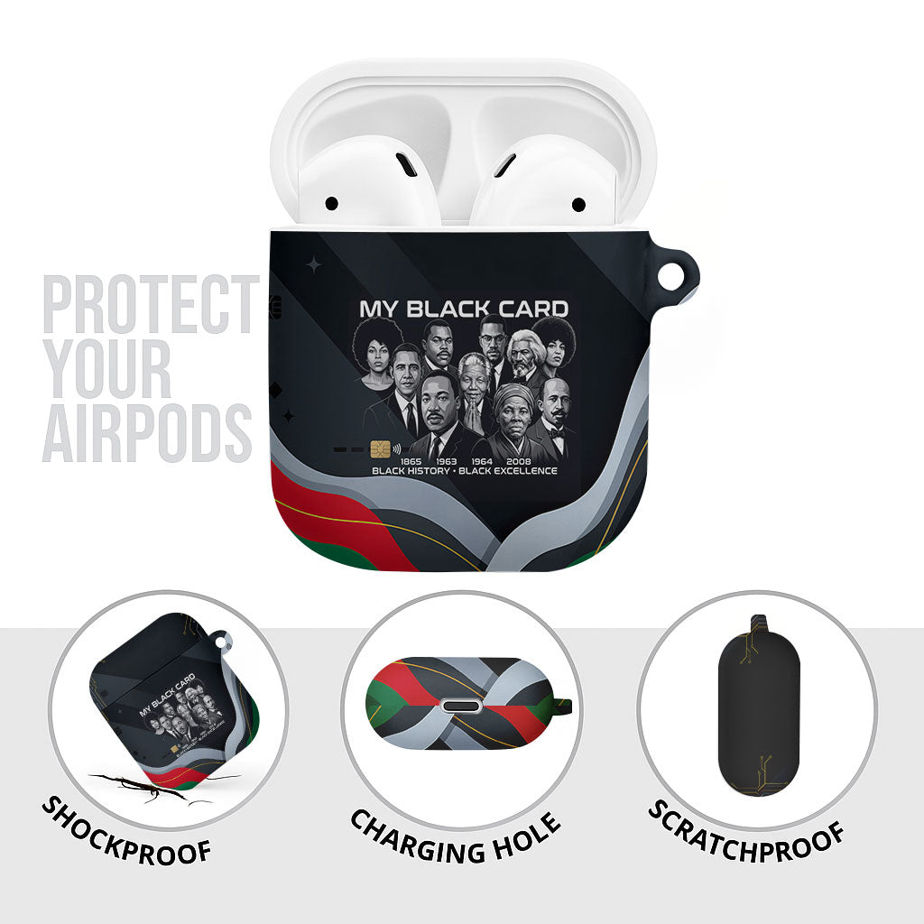 My Black Card Civil Rights Leaders Black History AirPods Case African American Black Excellence Milestones Freedom