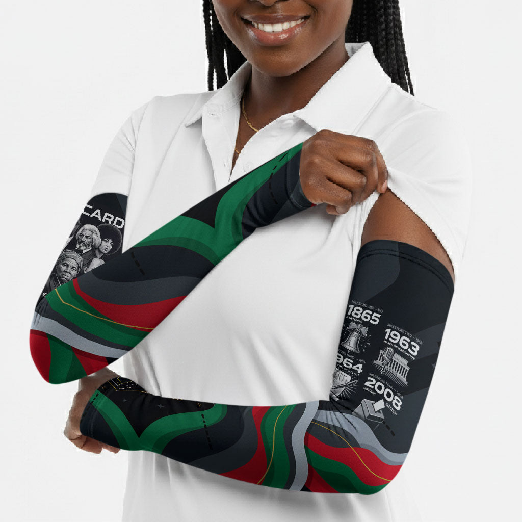 My Black Card Civil Rights Leaders Black History Arm Sleeves African American Black Excellence Milestones Freedom