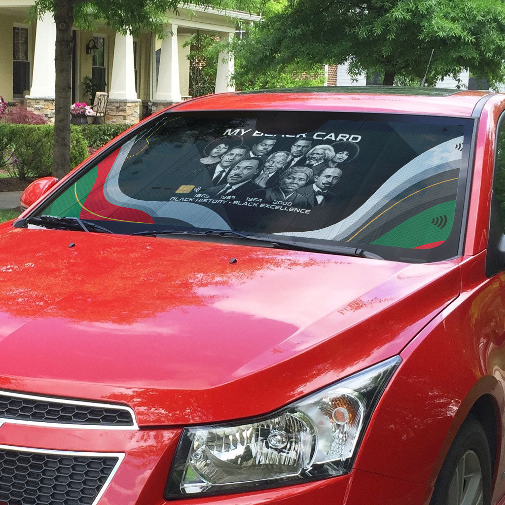 My Black Card Civil Rights Leaders Black History Auto Sun Shade African American Black Excellence Milestones Freedom
