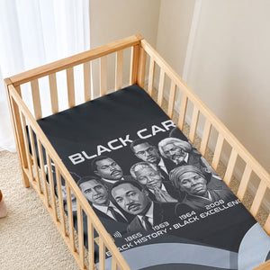 My Black Card Civil Rights Leaders Black History Baby Bed Cover African American Black Excellence Milestones Freedom