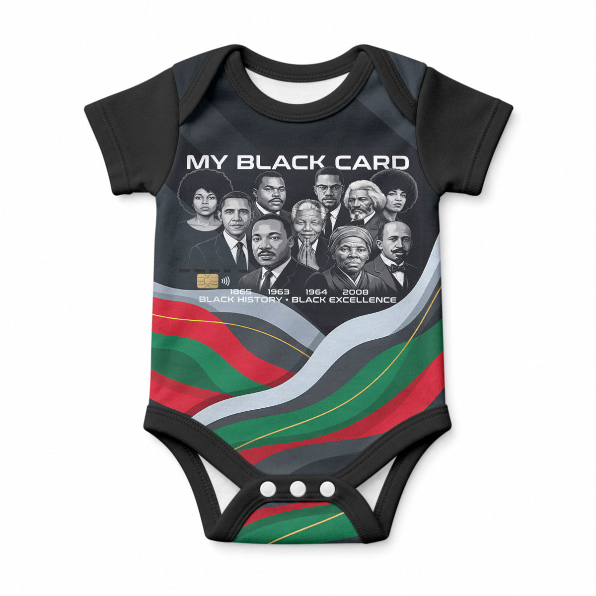 My Black Card Civil Rights Leaders Black History Baby Onesie African American Black Excellence Milestones Freedom