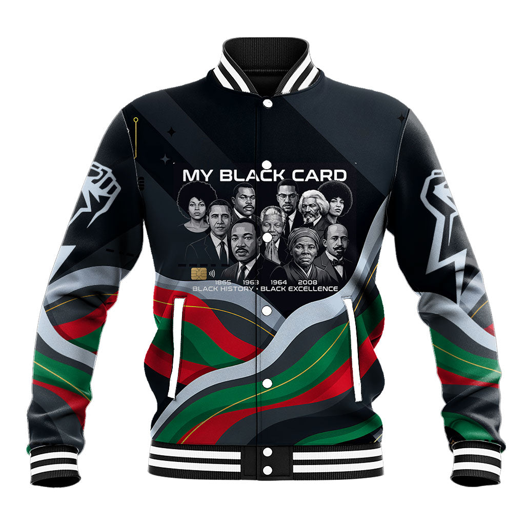 My Black Card Civil Rights Leaders Black History Baseball Jacket African American Black Excellence Milestones Freedom