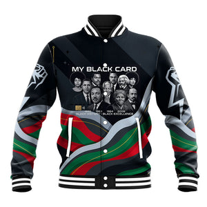 My Black Card Civil Rights Leaders Black History Baseball Jacket African American Black Excellence Milestones Freedom