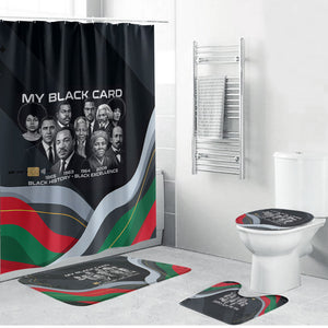 My Black Card Civil Rights Leaders Black History Bathroom Set African American Black Excellence Milestones Freedom