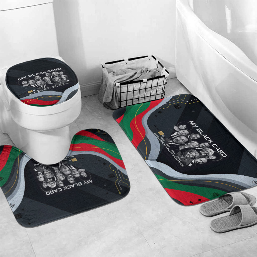 My Black Card Civil Rights Leaders Black History Bathroom Set African American Black Excellence Milestones Freedom