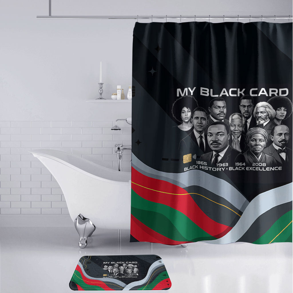My Black Card Civil Rights Leaders Black History Bathroom Set African American Black Excellence Milestones Freedom
