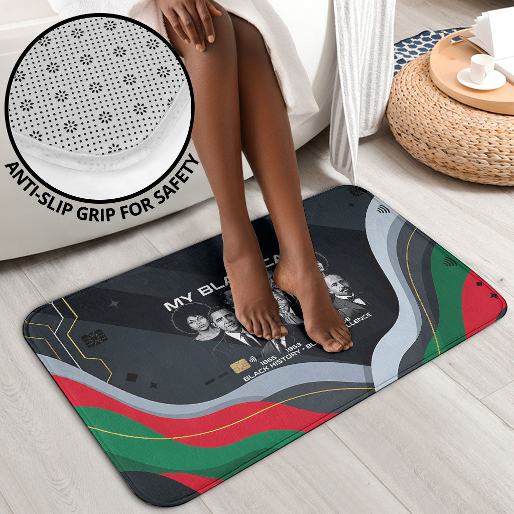 My Black Card Civil Rights Leaders Black History Bathroom Set African American Black Excellence Milestones Freedom