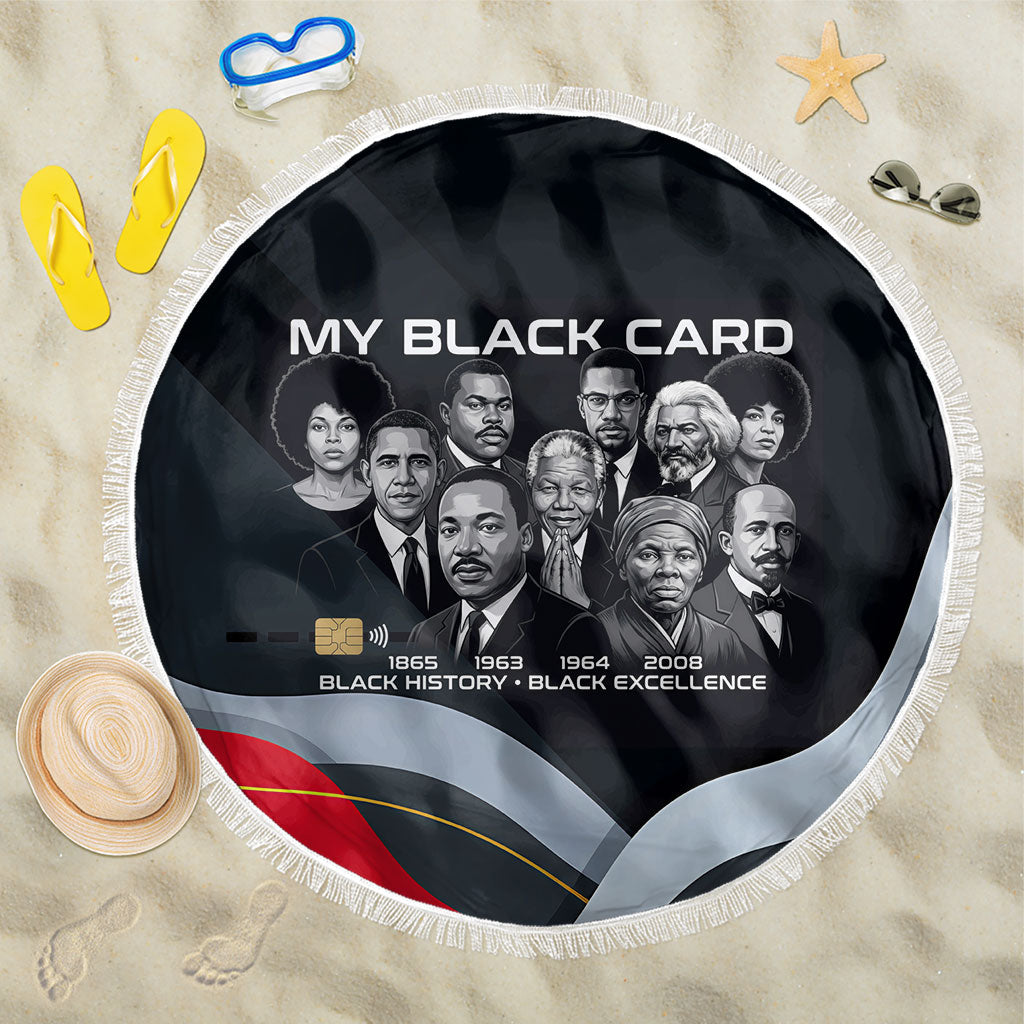 My Black Card Civil Rights Leaders Black History Beach Blanket African American Black Excellence Milestones Freedom