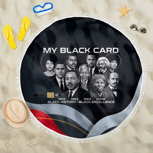 My Black Card Civil Rights Leaders Black History Beach Blanket African American Black Excellence Milestones Freedom