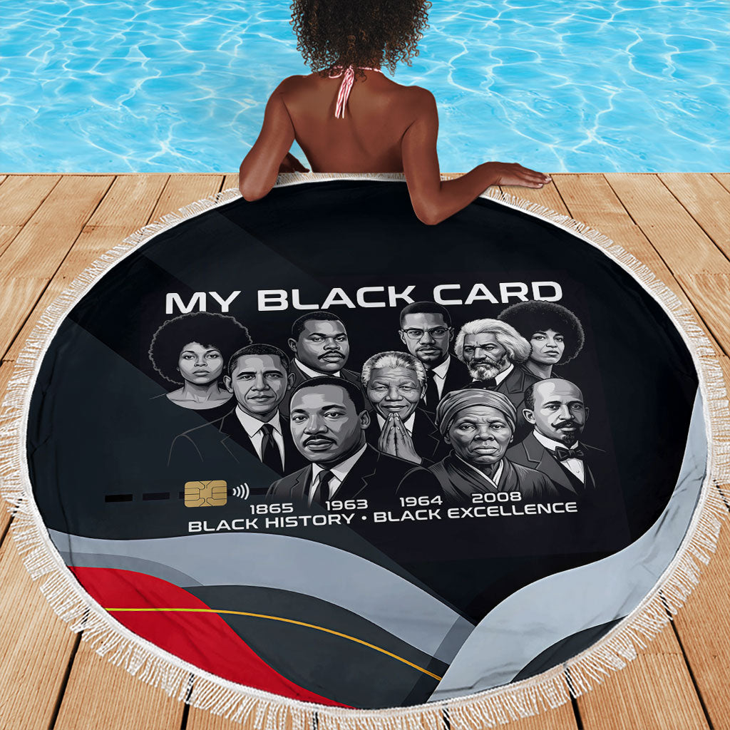 My Black Card Civil Rights Leaders Black History Beach Blanket African American Black Excellence Milestones Freedom