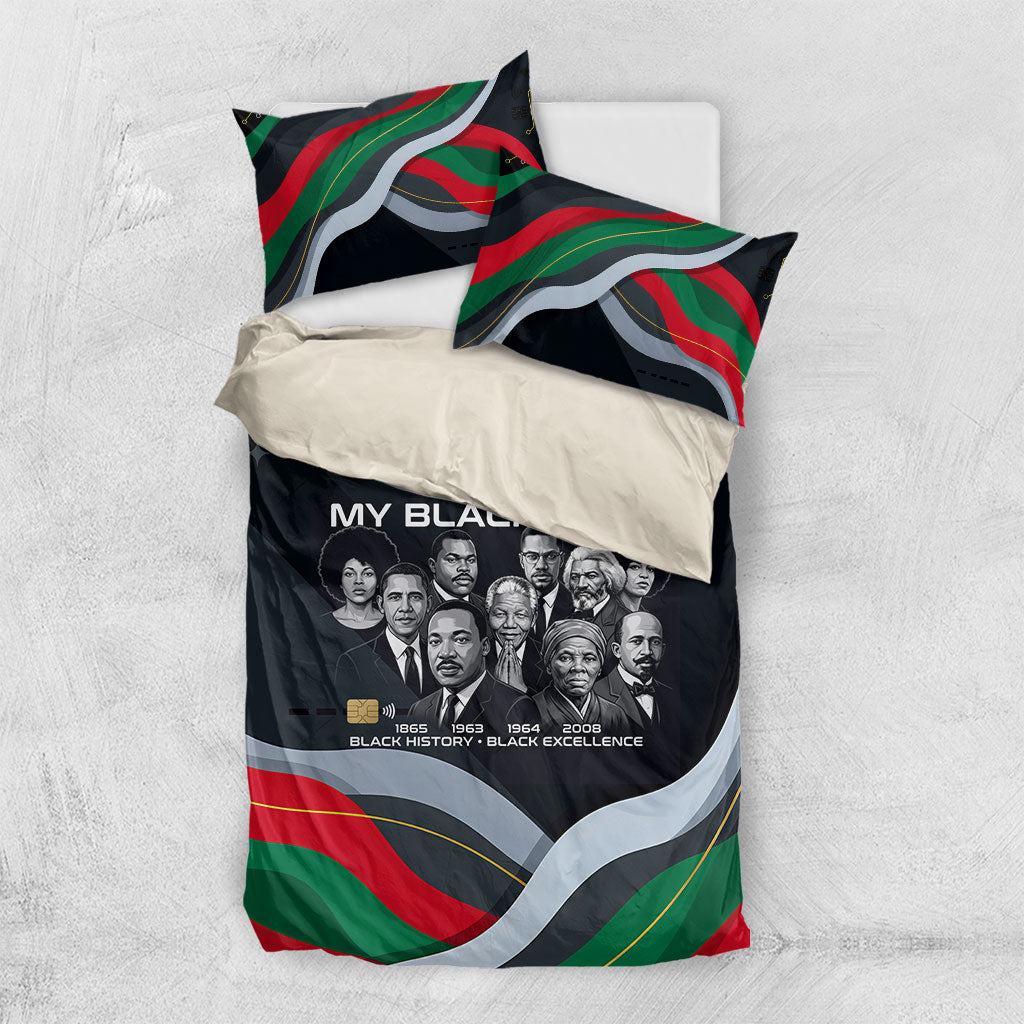 My Black Card Civil Rights Leaders Black History Bedding Set African American Black Excellence Milestones Freedom