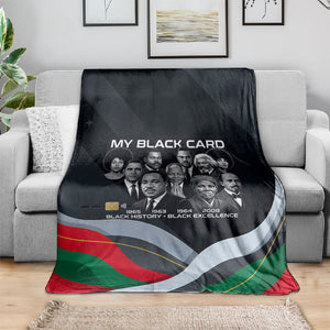 My Black Card Civil Rights Leaders Black History Blanket African American Black Excellence Milestones Freedom