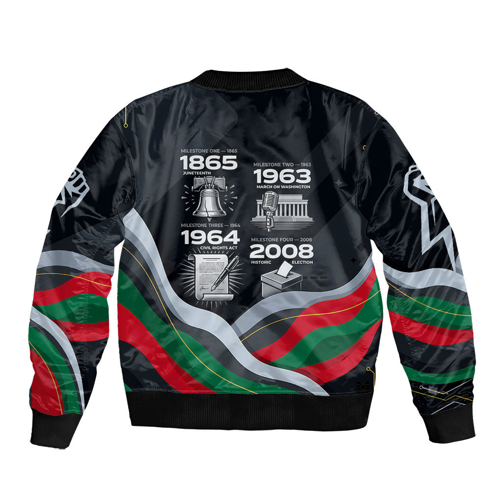 My Black Card Civil Rights Leaders Black History Bomber Jacket African American Black Excellence Milestones Freedom