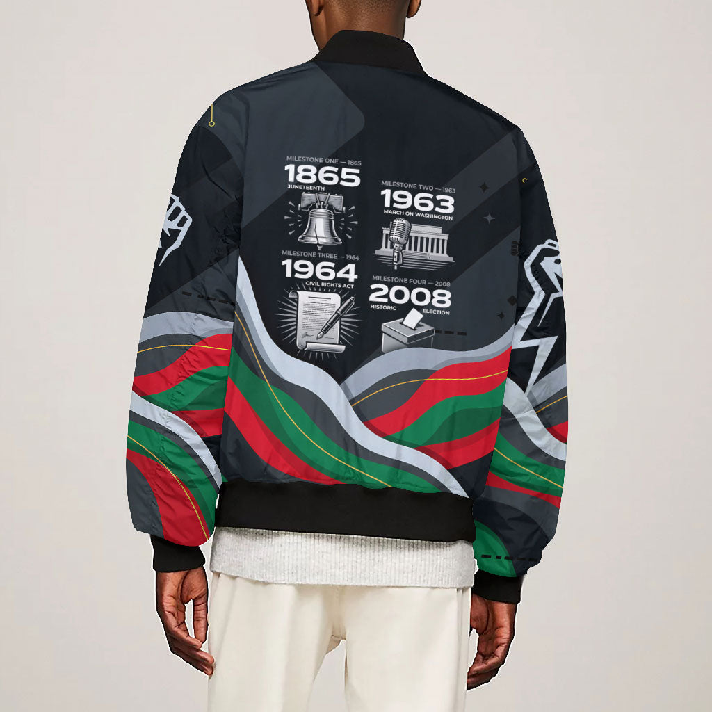 My Black Card Civil Rights Leaders Black History Bomber Jacket African American Black Excellence Milestones Freedom