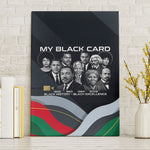 My Black Card Civil Rights Leaders Black History Canvas Wall Art African American Black Excellence Milestones Freedom