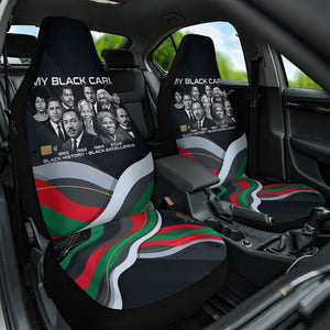 My Black Card Civil Rights Leaders Black History Car Seat Cover African American Black Excellence Milestones Freedom