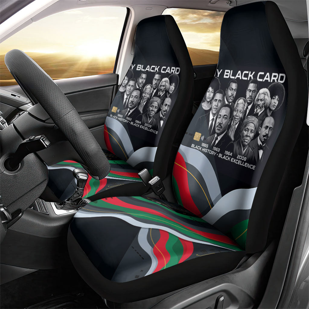 My Black Card Civil Rights Leaders Black History Car Seat Cover African American Black Excellence Milestones Freedom