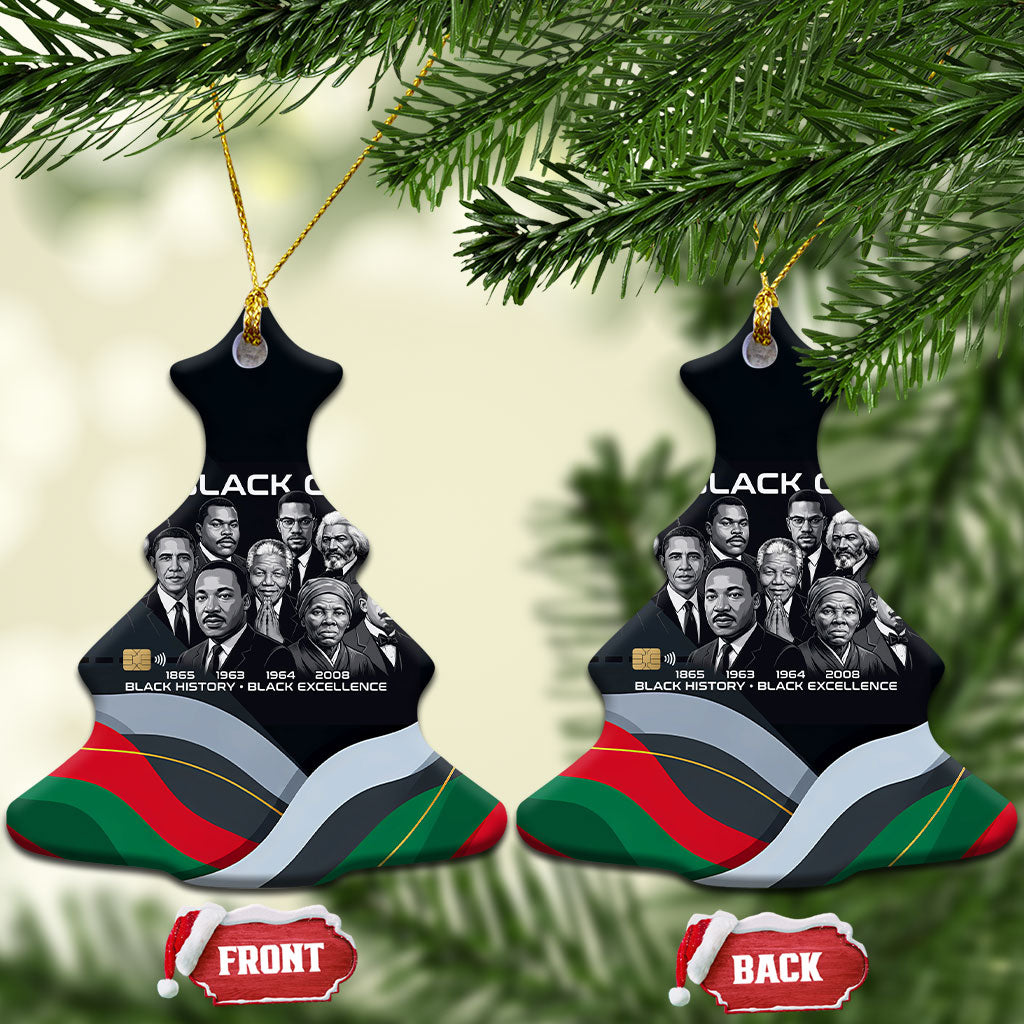 My Black Card Civil Rights Leaders Black History Ceramic Ornament African American Black Excellence Milestones Freedom