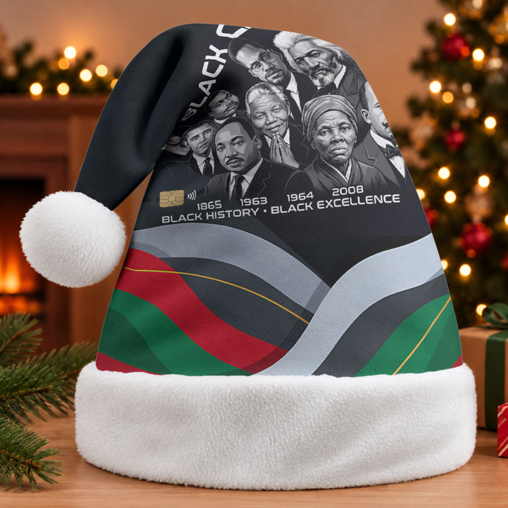 My Black Card Civil Rights Leaders Black History Christmas Santa Hat African American Black Excellence Milestones Freedom