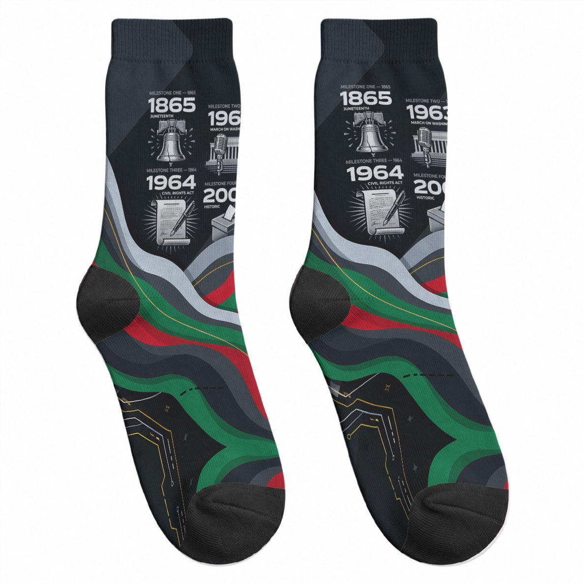 My Black Card Civil Rights Leaders Black History Crew Socks African American Black Excellence Milestones Freedom