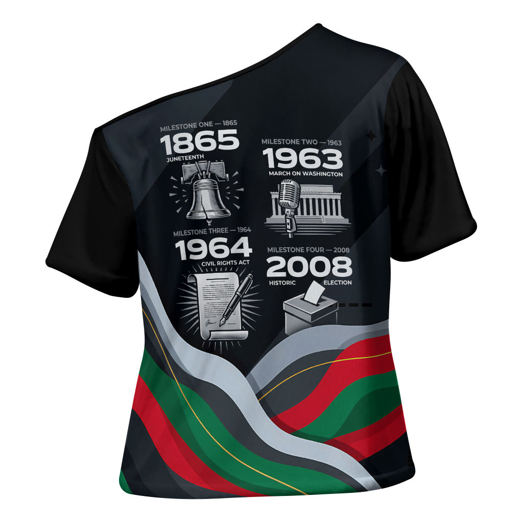 My Black Card Civil Rights Leaders Black History Cross Shoulder Shirt African American Black Excellence Milestones Freedom